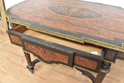 Lot 1440 - Good 19th century marquetry and ormolu mounted table