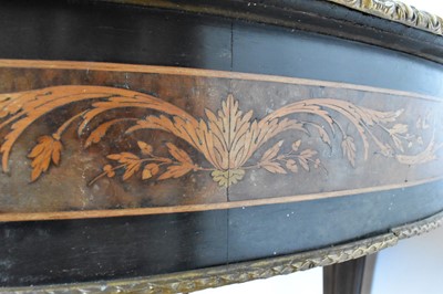 Lot 1440 - Good 19th century marquetry and ormolu mounted table