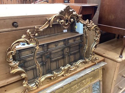 Lot 1359 - Ornate gilt framed wall mirror 72x 108cm