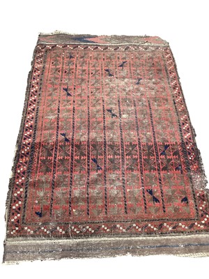 Lot 1396 - Two Eastern rugs, 172cm x 113cm and 146cm x 100cm