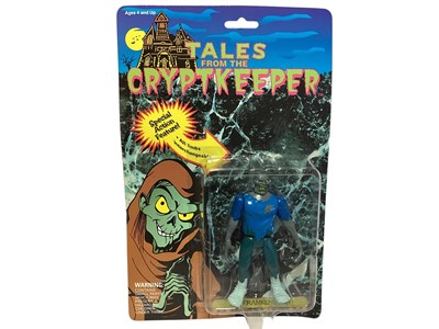 Lot 284 - Ace Novelty Tales from the Cryptkeeper 5" action figures including Frankenstein, The Cryptkeeper, The Zombie 7 The Gargoyle, on card with bubblepack No.55305 (4)