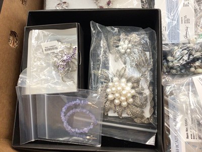 Lot 1052 - Quantity of Gems TV silver gem set jewellery and wristwatches, mostly as new with certificates