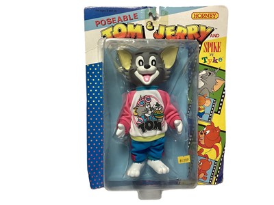 Lot 286 - Hornby (c1989) large Tom & Jerry action figures including Tom, Jerry & Tyke, on card with bubblepack No.8510 (2 items)