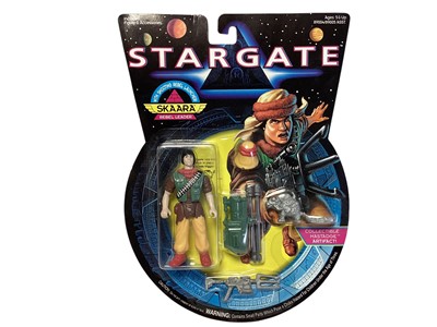 Lot 287 - Hasbro Toy (c1994) Stargate 4" action figures including Lt.Kawalsky No.89014, Skaara No.89004, Ra No.89002, Daniel No.89001, Anubis No.89012, Horus  (Attack Pilot) No.89003 & Horus (Palace Guard) N...