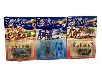 Lot 293 - Bluebird (c1990) Zero Hour (When the brave must fight to save the world) Swordfish Nay Task Force Blue Shark M.T.B. & Armed Inflatable Set and Army Wolf Pack Thunderflash Armed Half-Track and All T...