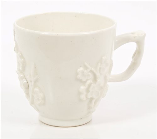 Lot 18 - 18th century Bow blanc-de-chine coffee cup...