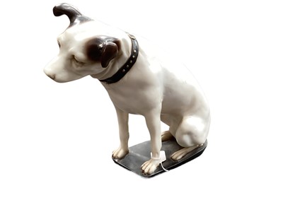 Lot 2451 - A large vintage model of the HMV dog Nipper