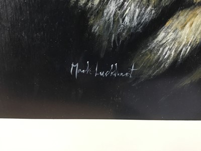 Lot 143 - Mark Luckhurst (contemporary) acrylic - Tiger head study