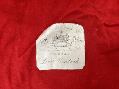 Lot 143 - The Rt.Hon Baron Wenlock GCSI,GCIE,KCB,VD,PC, (1849-1912) fine Barons Parliamentary robe