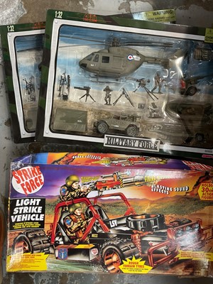 Lot 95 - Strike Force, Combat Force and Military Force boxed toys x 5