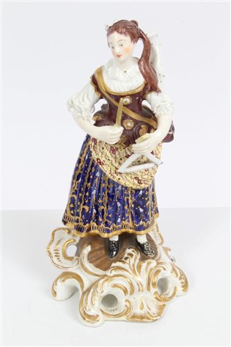 Lot 29 - 19th century Derby figure dePicturesting the...