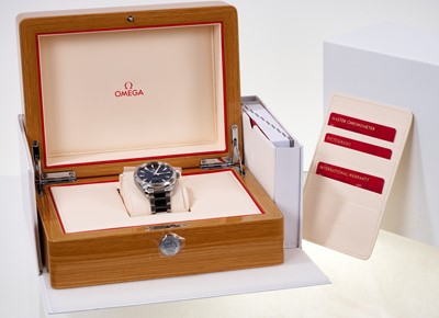 Lot 641 - Fine Gentlemen’s modern Omega Seamaster Co-Axial Master Chronometer wristwatch with box and papers