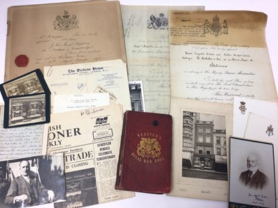 Lot 88 - The Webster & Co. Royal Stationers archive of Royal letter heads, Royal warrants and related ephemera