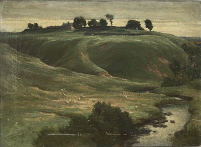 Lot 65 - English School, late 19th century, oil on canvas - Extensive Landscape, 33cm x 46cm, unframed