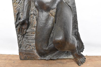 Lot 1008 - John Doubleday (b. 1947) bronze - stylised female form, signed and dated 1986, 153cm high