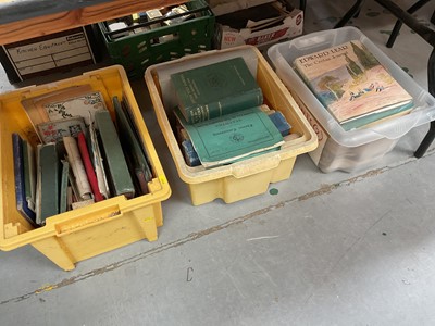 Lot 427 - Three boxes of mixed books and ephemera (3).