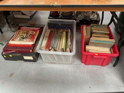 Lot 428 - Three boxes of children's annuals and board games (3)