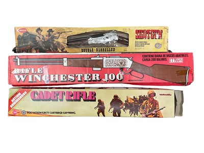 Lot 100 - Three boxed toy rifles
