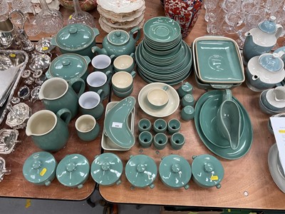 Lot 435 - Group of Denby green stoneware dinner and table ware.