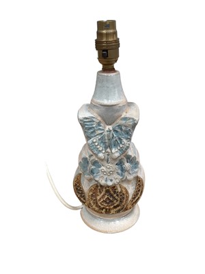 Lot 1133 - Bernard Rooke pottery lamp