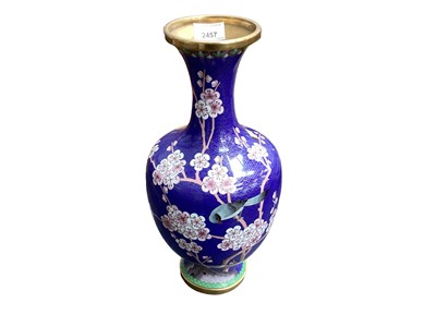 Lot 2457 - Cloisonné vase