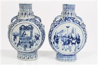 Lot 41 - Two 19th century Chinese export blue and white...