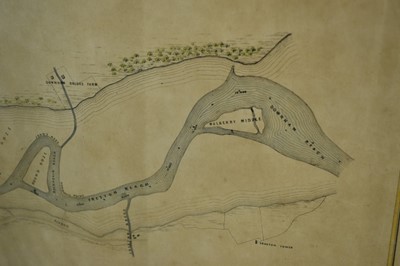 Lot 1016 - Rare map of local interest showing Port of Ipswich, plan of the Wet Dock and part of the River Orwell