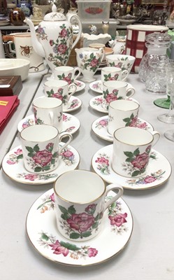 Lot 330 - Wedgwood Charnwood coffee set comprising of nine coffee cups and saucers, a sugar bowl, a cream jug and a coffee pot