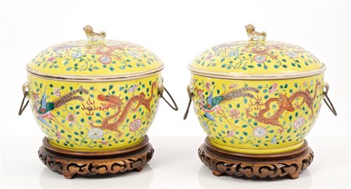 Lot 45 - Pair late 19th century Chinese porcelain...