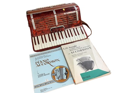 Lot 2201 - Moreschi Pesaro Superba accordion with two handbooks