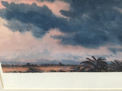 Lot 133 - Duncan McCandless (American b.1941) watercolour - American western landscapes with palm trees and smaller (2)