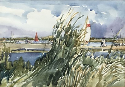 Lot 28 - Mary Millar Watt (1924-2023) watercolour - Morston, Norfolk, signed