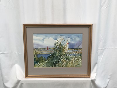 Lot 28 - Mary Millar Watt (1924-2023) watercolour - Morston, Norfolk, signed