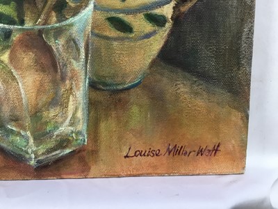 Lot 7 - Louise Millar Watt (b. 1963) oil on canvas, Still life, signed, 41 x 51cm