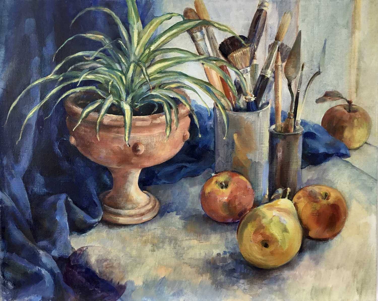 Lot 8 - Louise Millar Watt (b. 1963) oil on canvas, Still life, 41 x 51cm, unframed