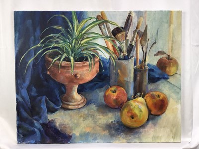Lot 8 - Louise Millar Watt (b. 1963) oil on canvas, Still life, 41 x 51cm, unframed