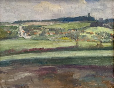 Lot 16 - Mary Millar Watt (1924-2023) oil on board - Salthouse, signed, 18 x 23cm, framed