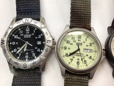 Lot 1093 - Group of military-style wristwatches