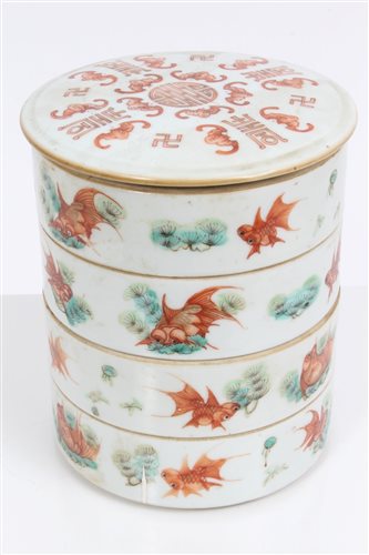 Lot 57 - Late 19th century Chinese porcelain food /...