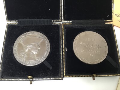 Lot 48 - Mary Millar Watt (1924-2023) Royal Academy certificate, together with two medals and various miniature models