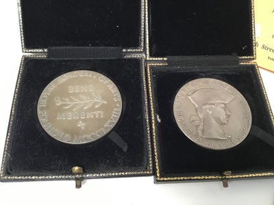 Lot 48 - Mary Millar Watt (1924-2023) Royal Academy certificate, together with two medals and various miniature models