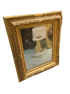 Lot 1483 - Gilt easel mirror