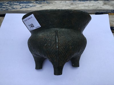 Lot 740 - Chinese cast bronze censor