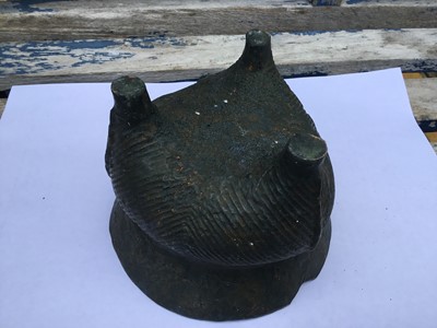 Lot 740 - Chinese cast bronze censor