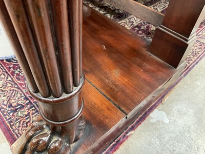 Lot 1507 - Pair of George IV mahogany console tables