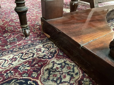 Lot 1507 - Pair of George IV mahogany console tables