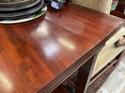 Lot 1507 - Pair of George IV mahogany console tables