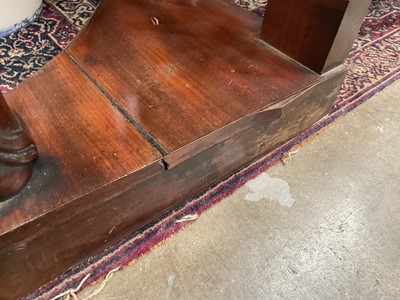 Lot 1507 - Pair of George IV mahogany console tables