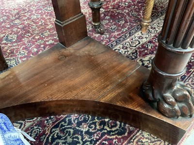 Lot 1507 - Pair of George IV mahogany console tables