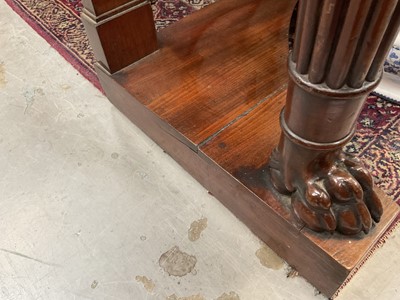 Lot 1507 - Pair of George IV mahogany console tables